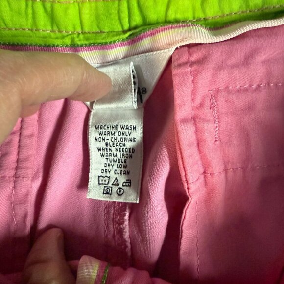 Lilly Pulitzer Palm Beach Fit Chino Shorts Women’s 2 Pink Vintage EUC - Picture 8 of 9